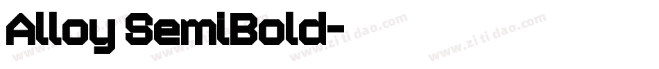 Alloy SemiBold字体转换